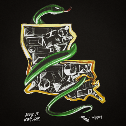 ICE'd Out T-shirt – Words on Back - DNO