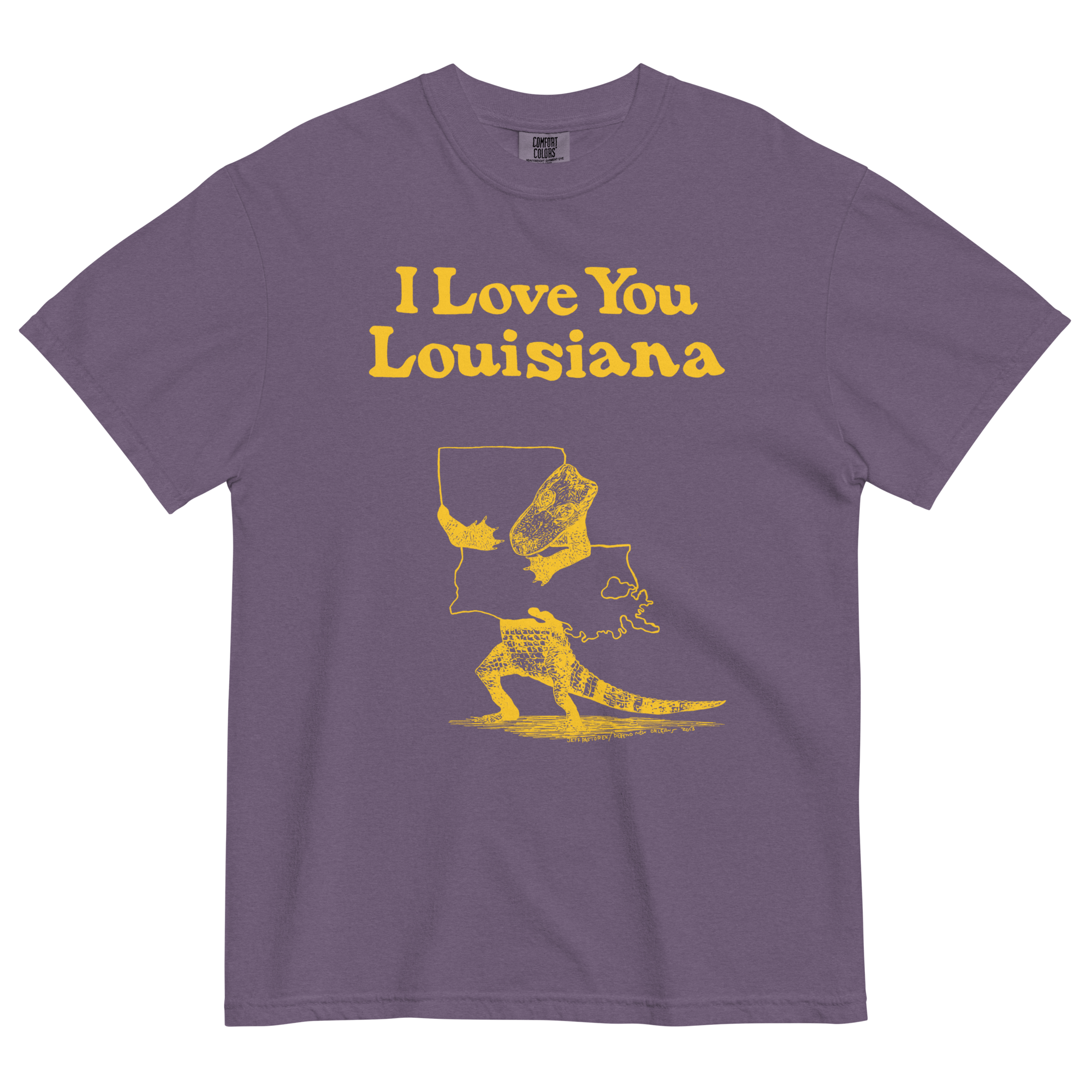 I Love You Louisiana – Gold on Purple – DNO